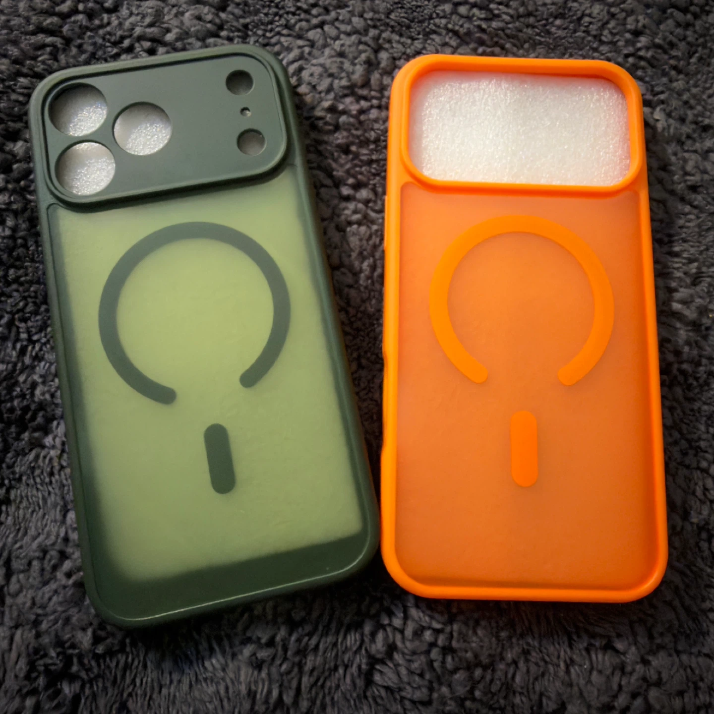 2x MagSafe Phone Cases - Green & Orange - photo 2