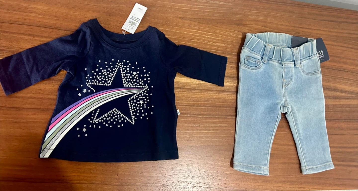 GAP Baby Girl Bundle (0–3 Months) – NEW with Tags – Gift Ready - photo 2