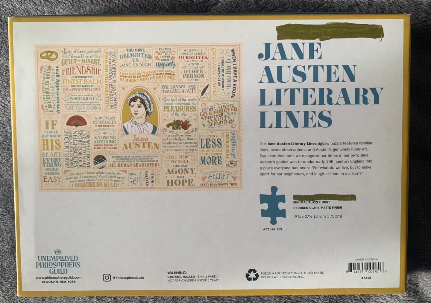 Jane Austen Quotes Jigsaw Puzzle - photo 2