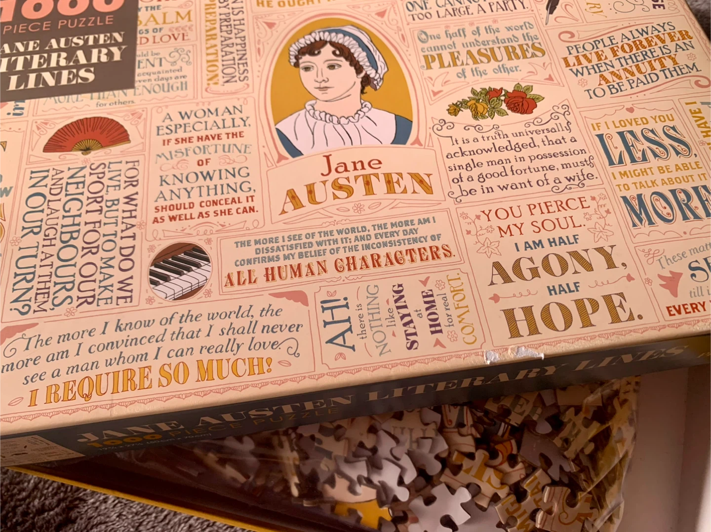 Jane Austen Quotes Jigsaw Puzzle - photo 3