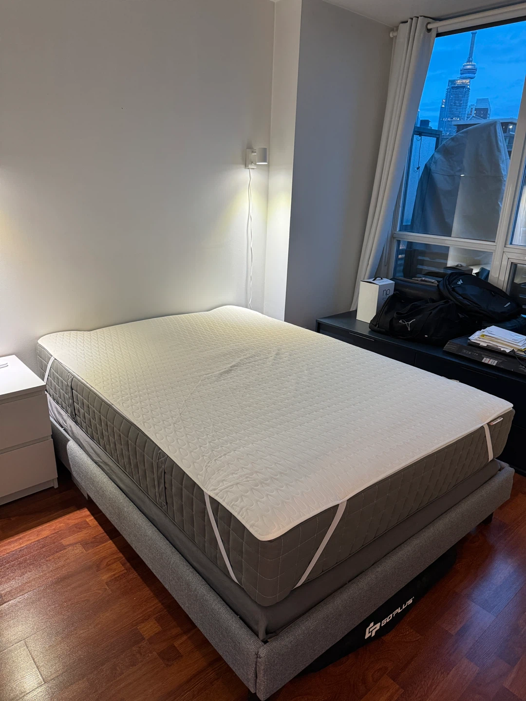 Full/Double Size Endy Bed Frame and Two Ikea Mattresses - photo 2