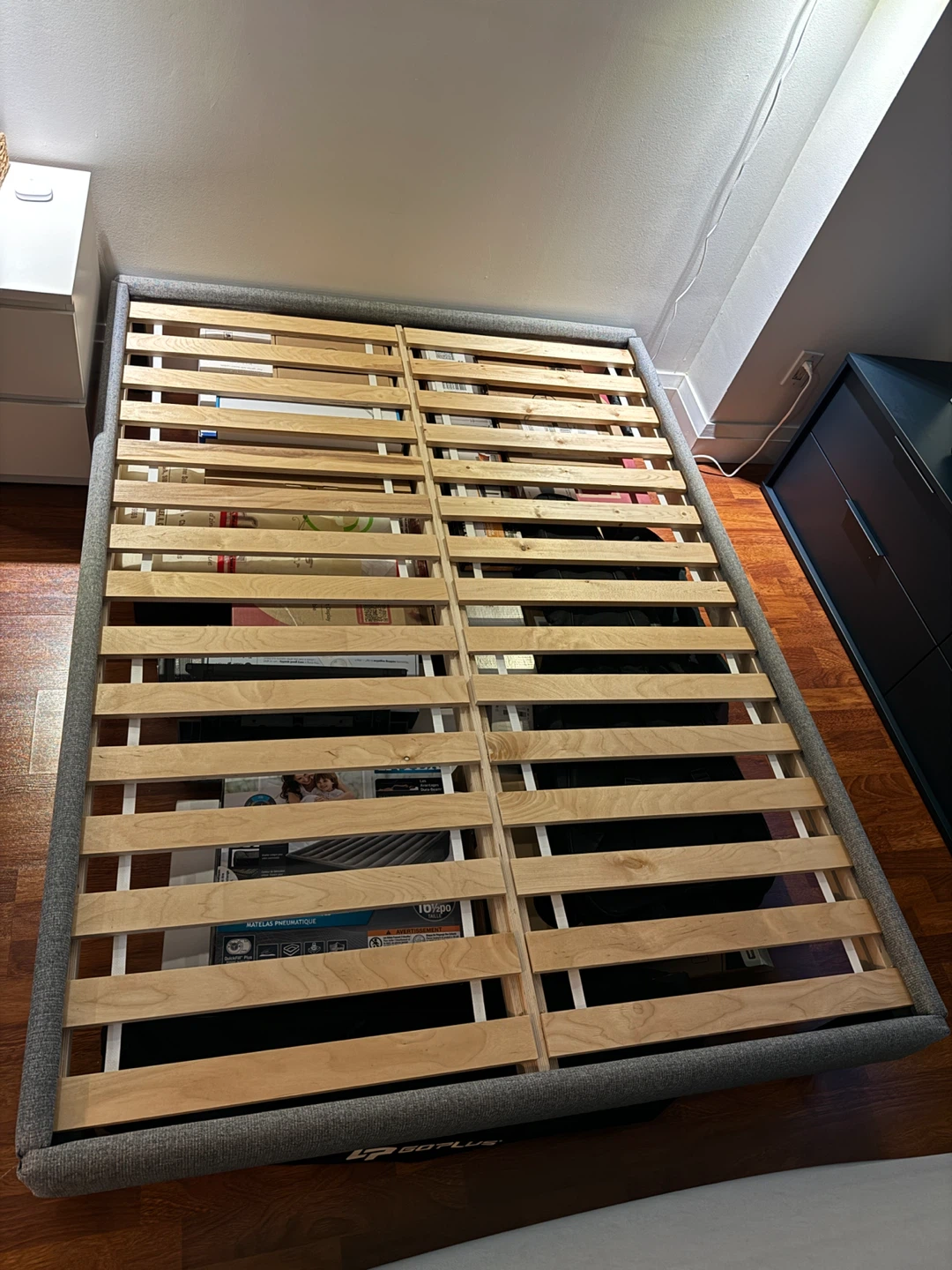 Full/Double Size Endy Bed Frame and Two Ikea Mattresses