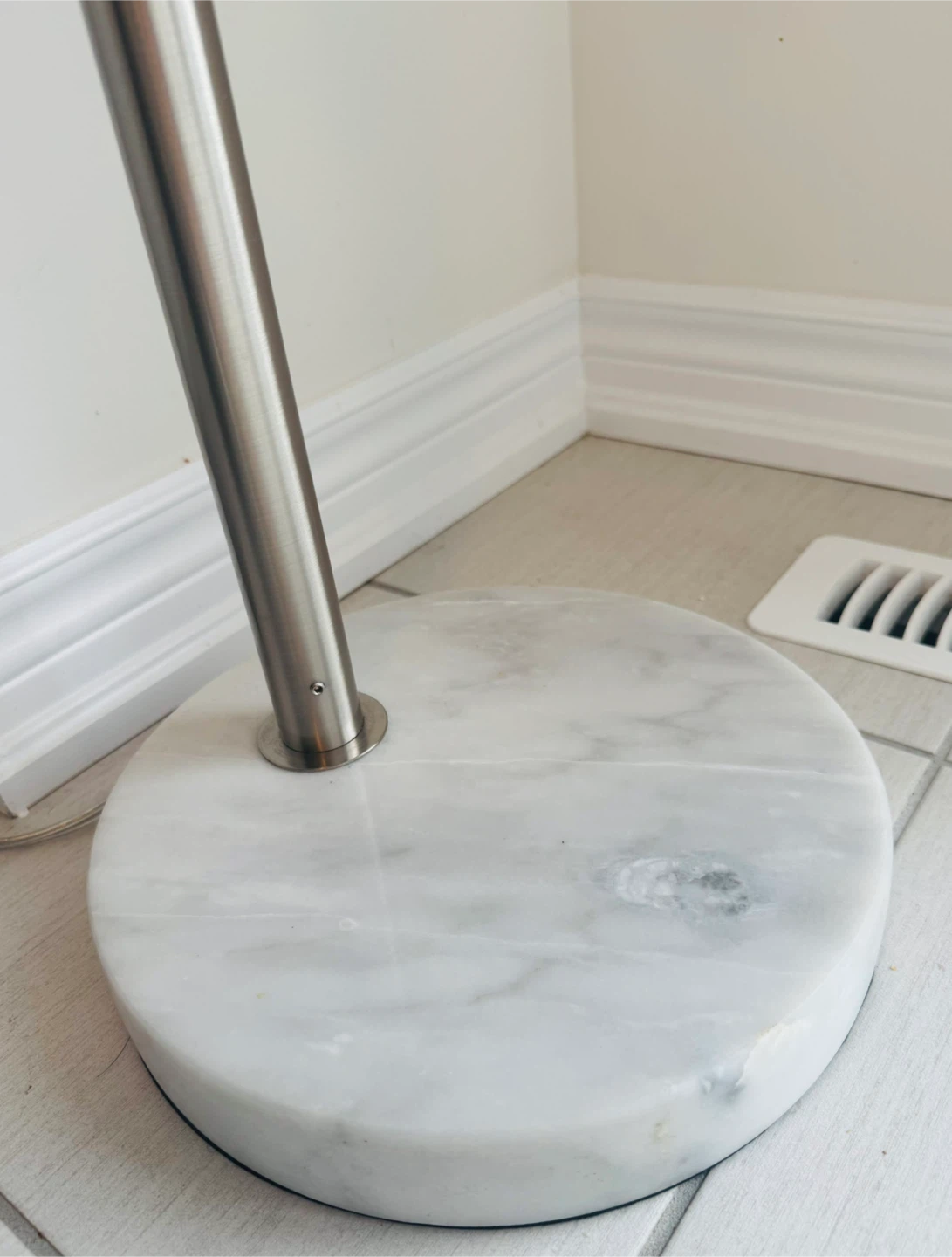 Arc Floor Lamp with Marble Base - photo 2