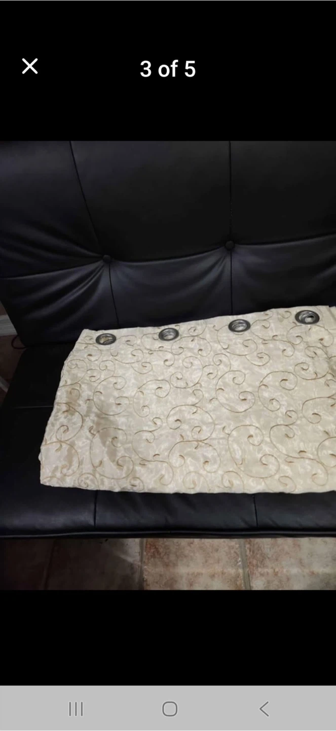 Gold tones curtains - photo 3
