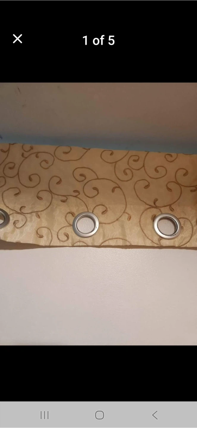 Gold tones curtains