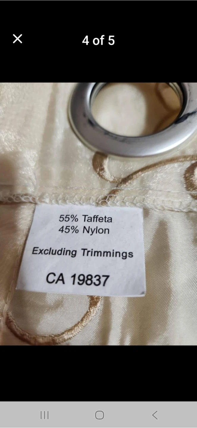 Gold tones curtains - photo 4