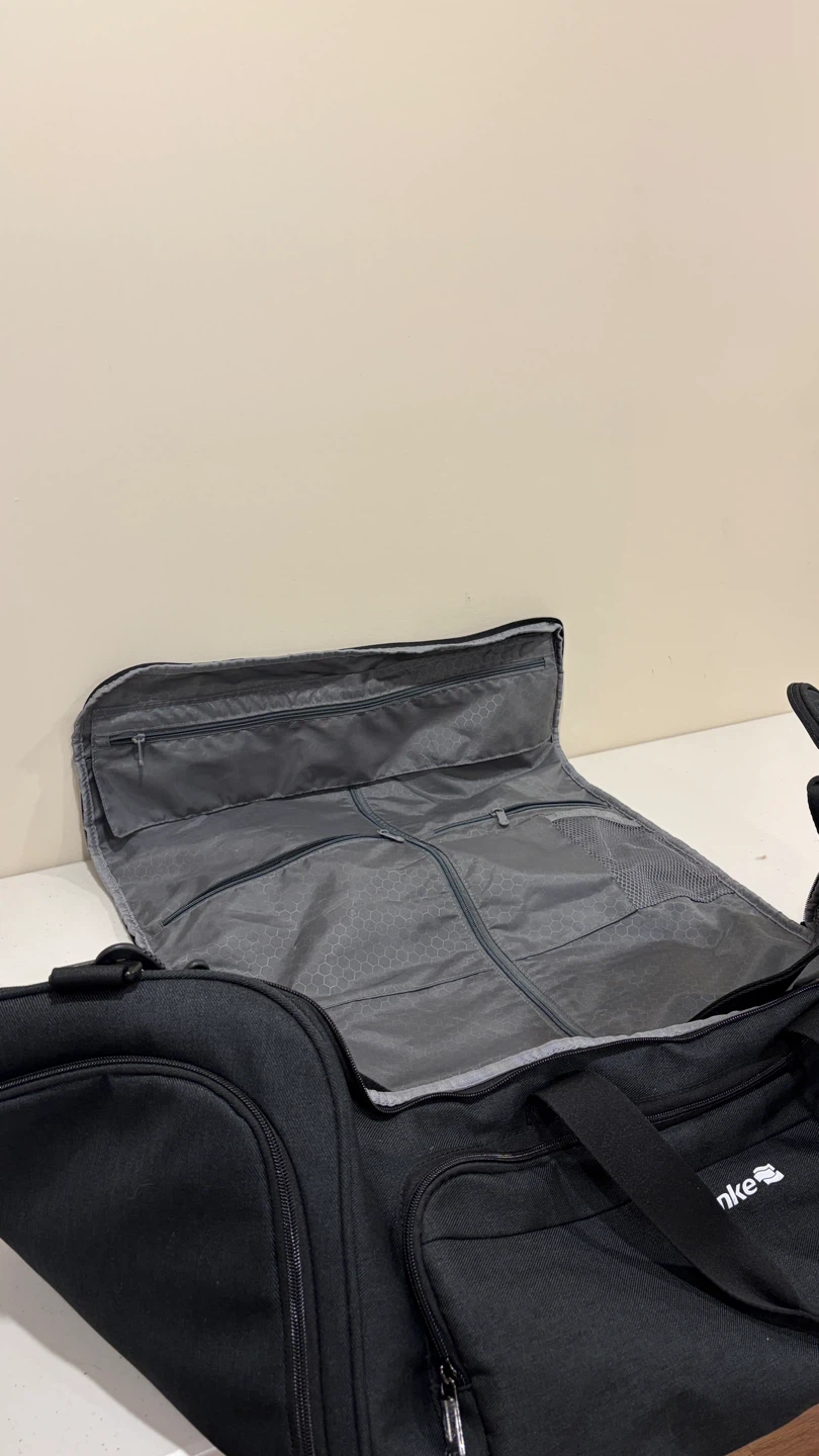 Hanke Black Duffel Bag with Garment Bag Feature - photo 3