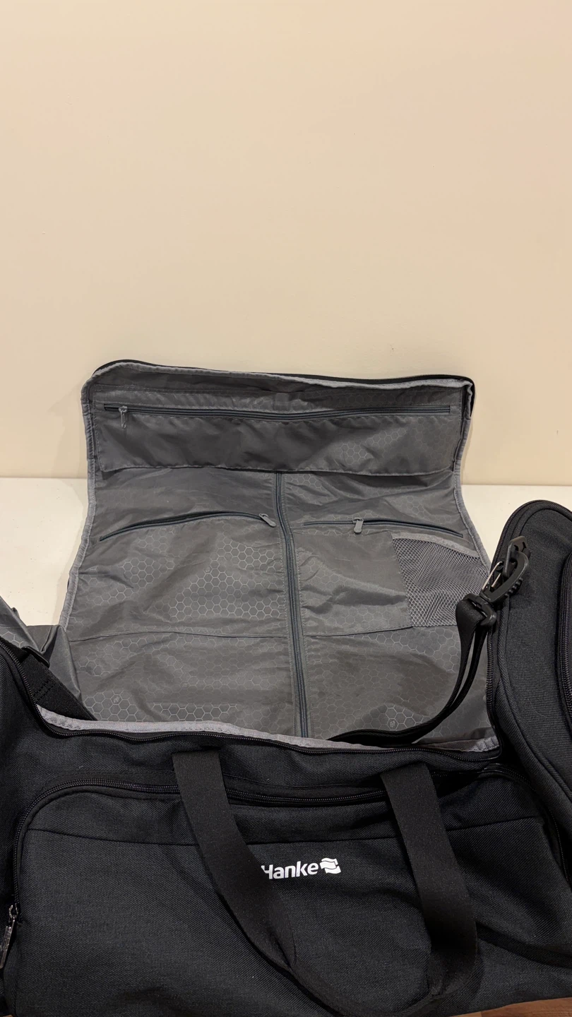 Hanke Black Duffel Bag with Garment Bag Feature - photo 2