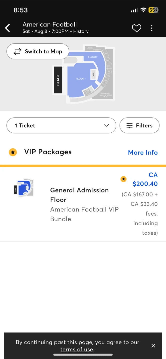 American Football Vip Ticket + Merch Bundle - Live in Toronto - photo 3