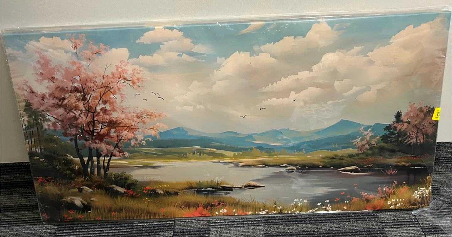 Scenic Spring Landscape HD Canvas Wall Art (20”H 40”W)