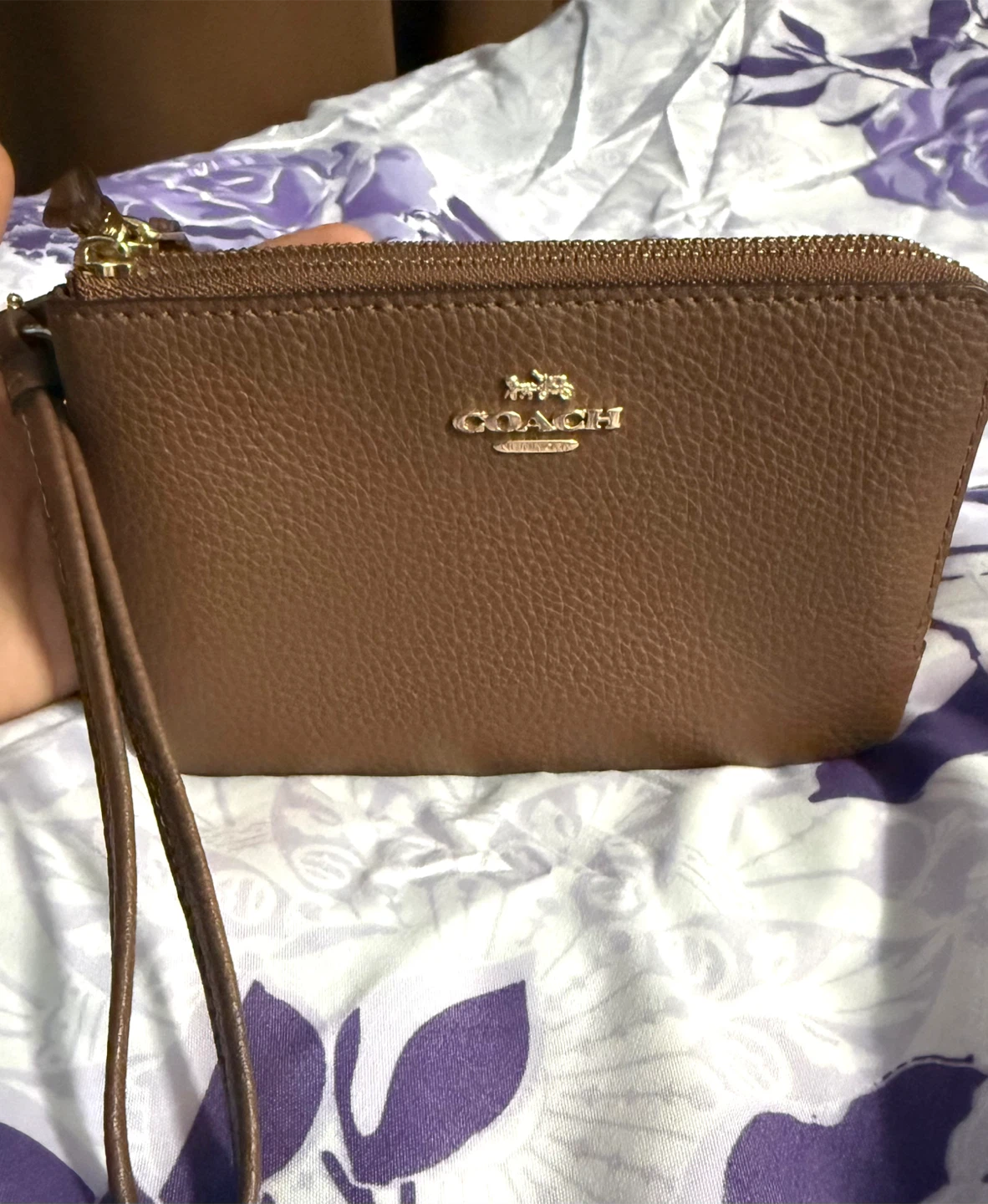 Coach Brown Leather Wristlet - photo 3