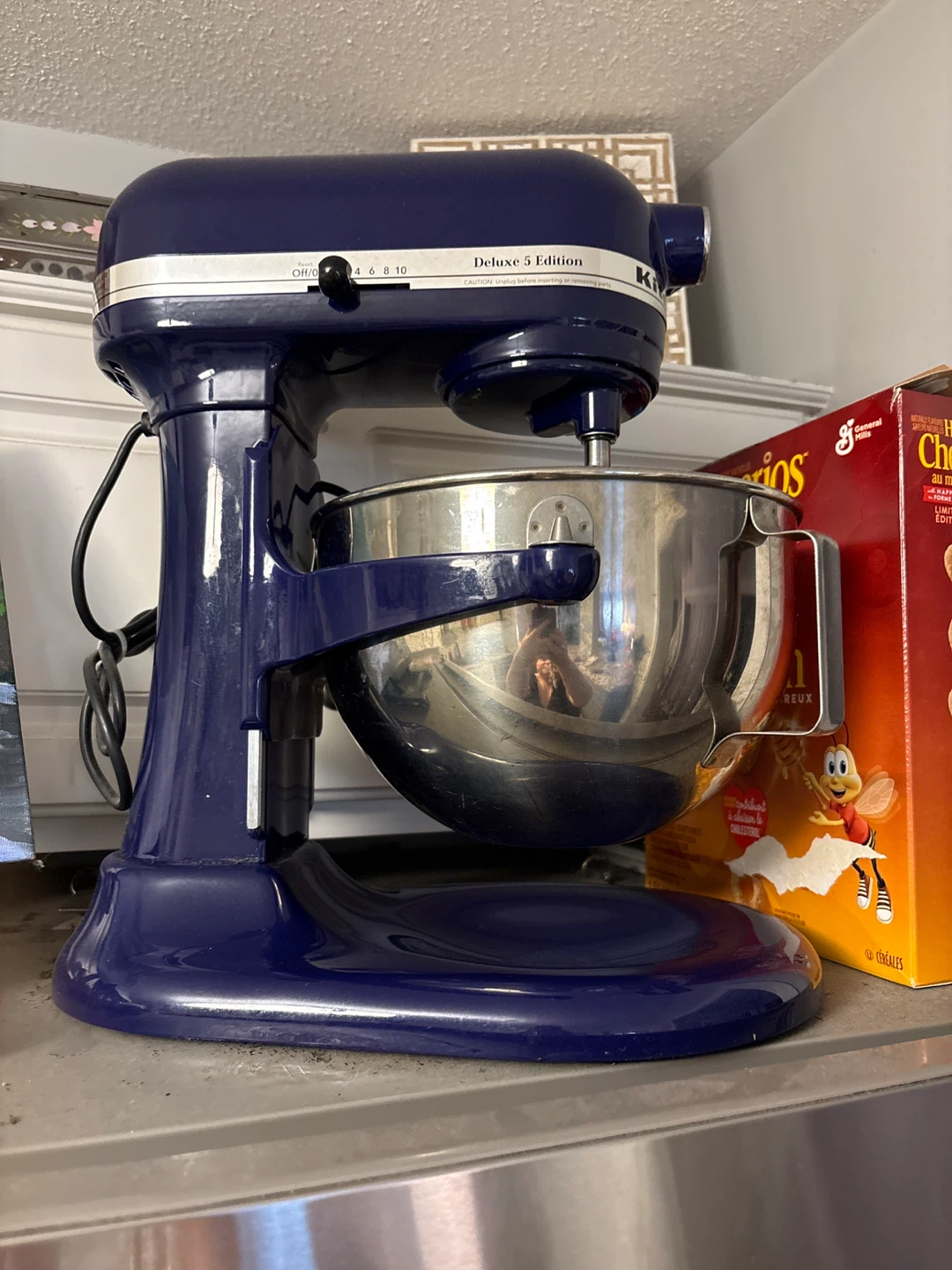KitchenAid Deluxe 5 Edition Stand Mixer - Navy Blue