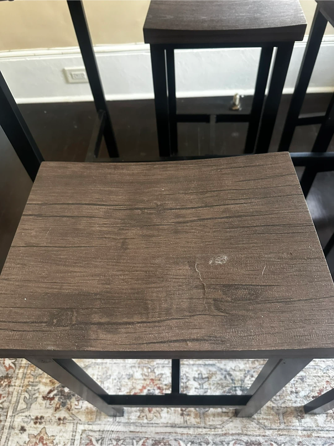 🥕 Compact Dining Set with 4 Stools 🥕 - photo 5