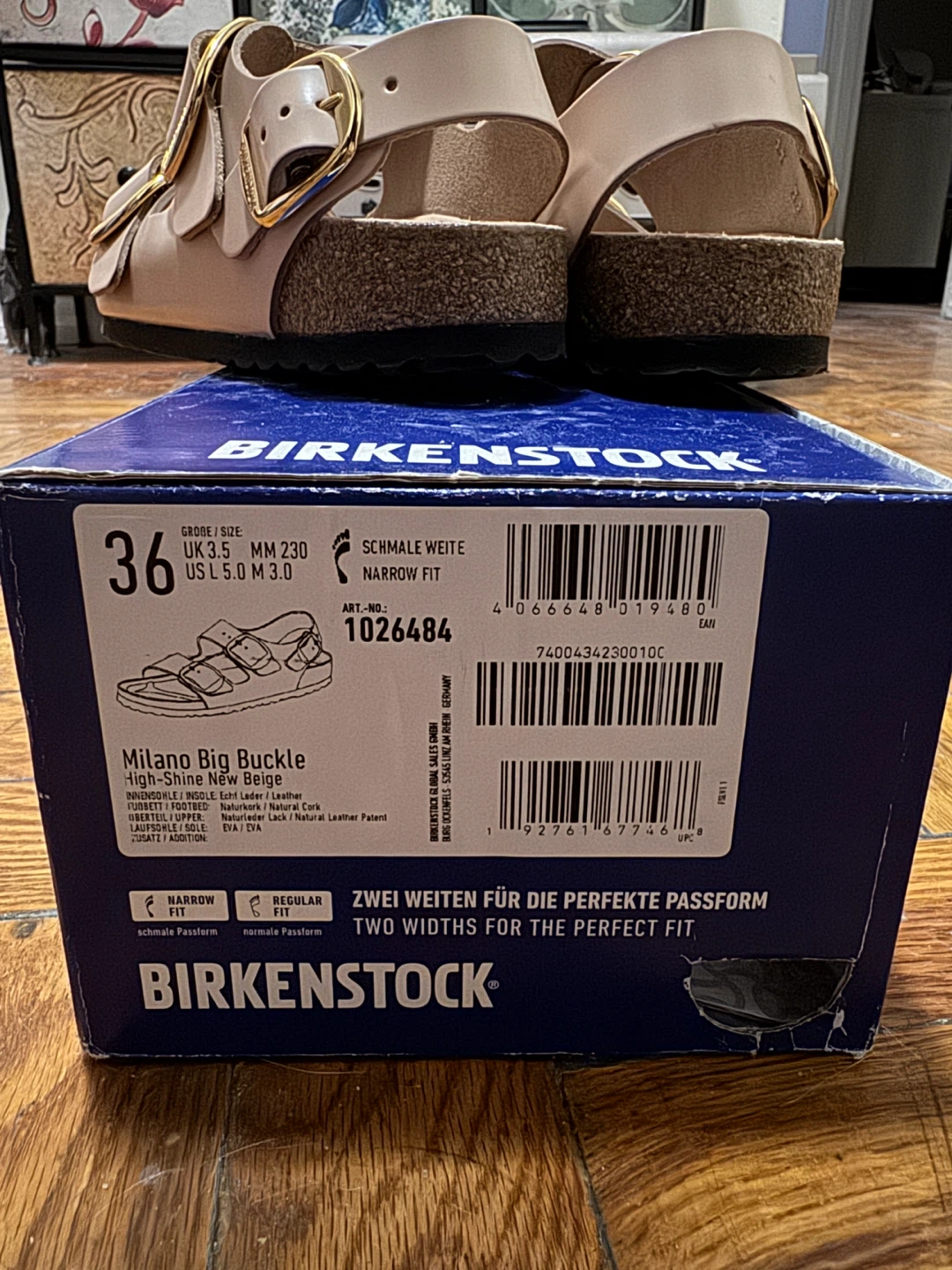 Birkenstock Milano Big Buckle Sandals Size 36 Narrow Fit
