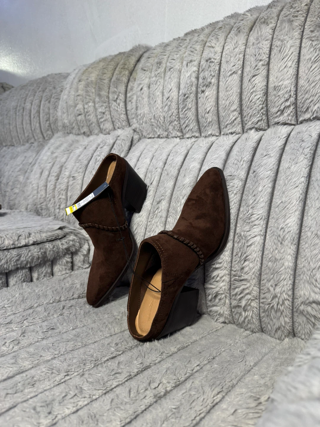 Universal Thread Brown Suede Mules Size 9