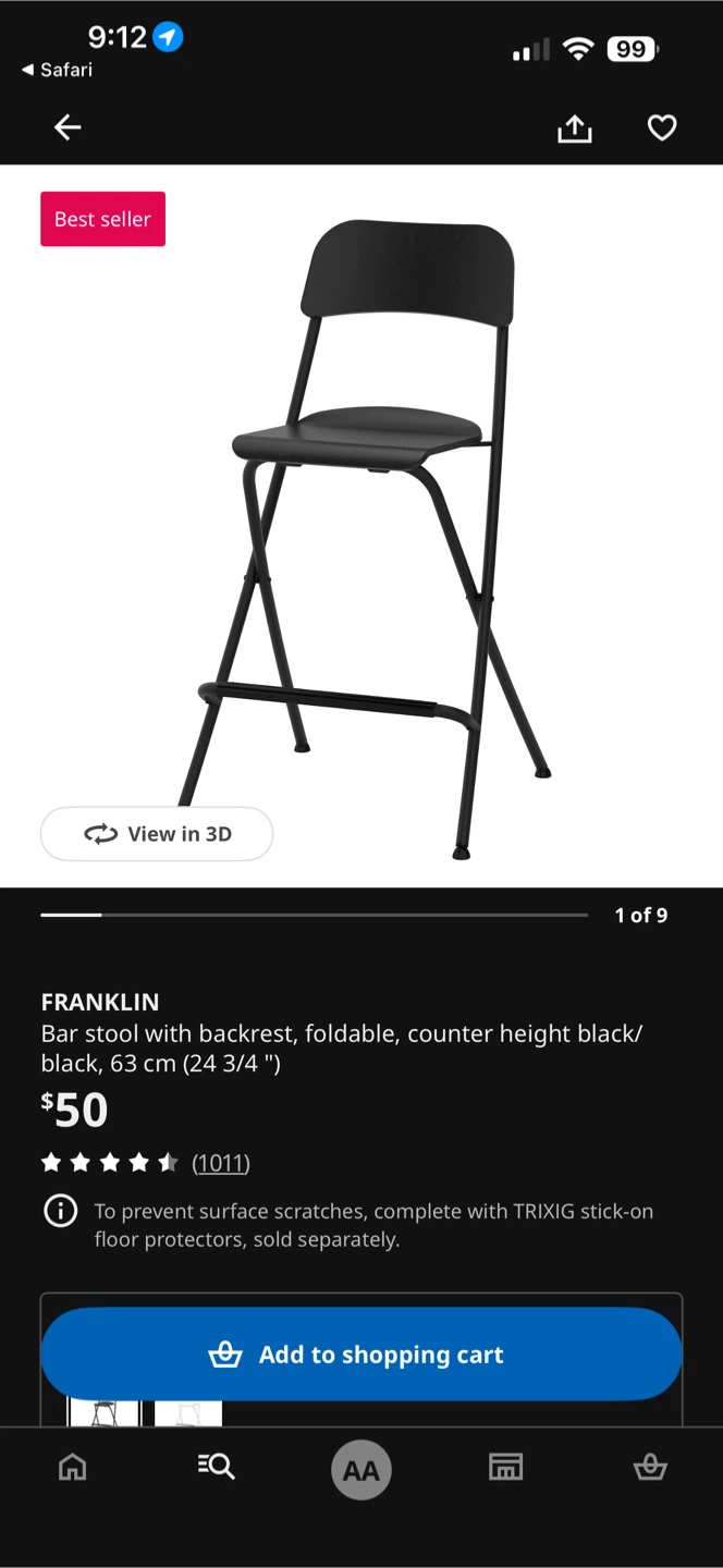 Folding bar stools ** one left - photo 3