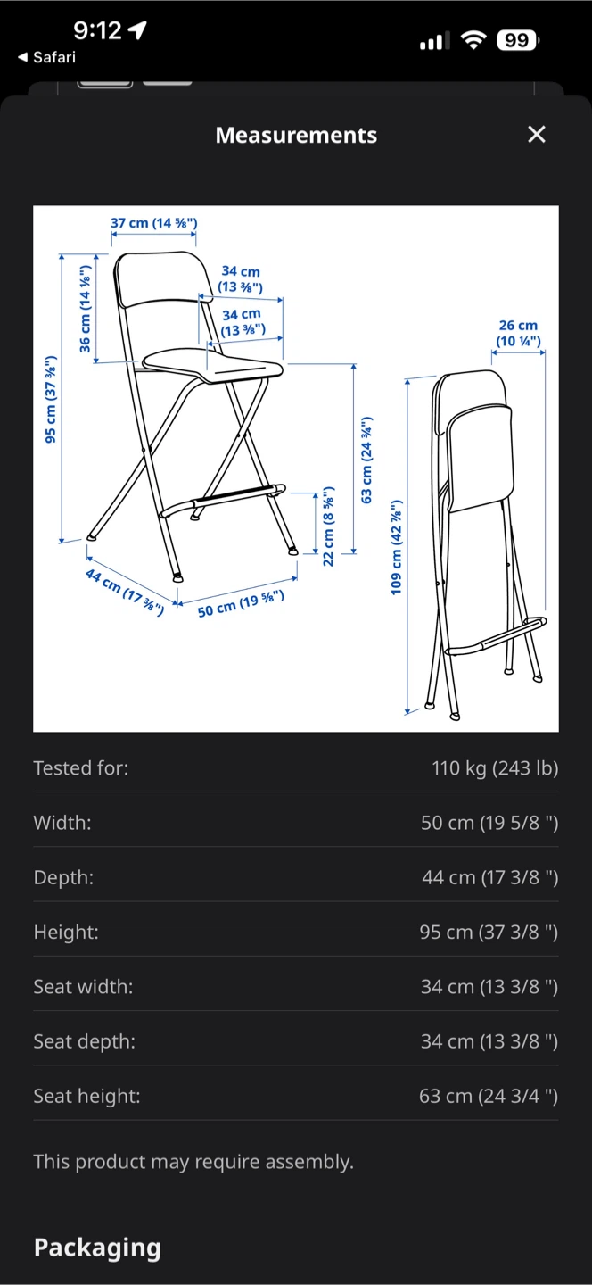 Folding bar stools ** one left - photo 4