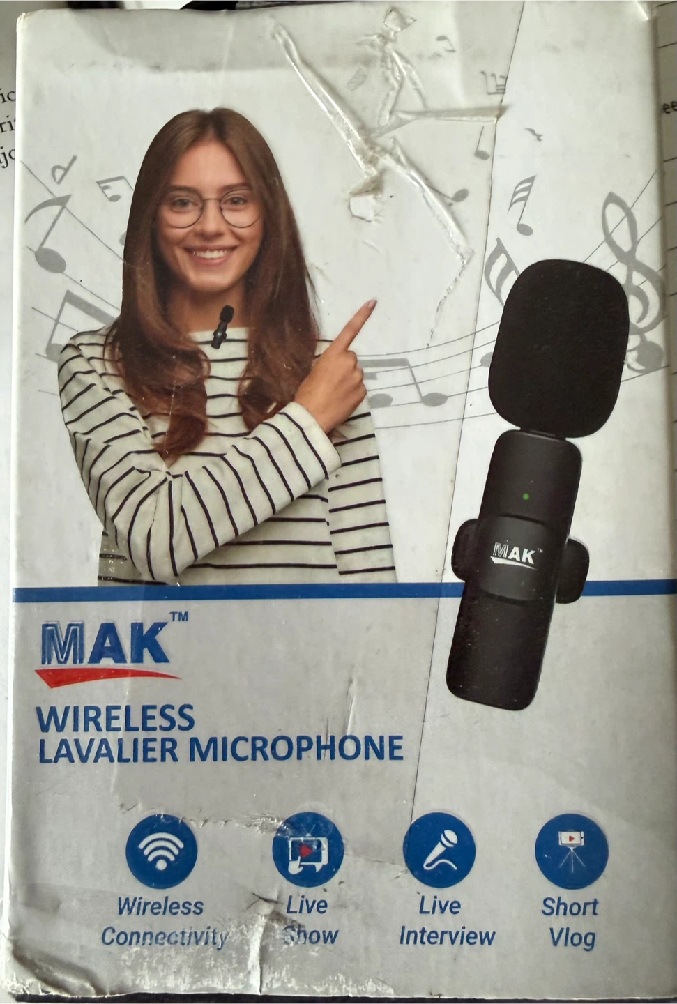 Wireless Microphones (set of 2) for vlogging