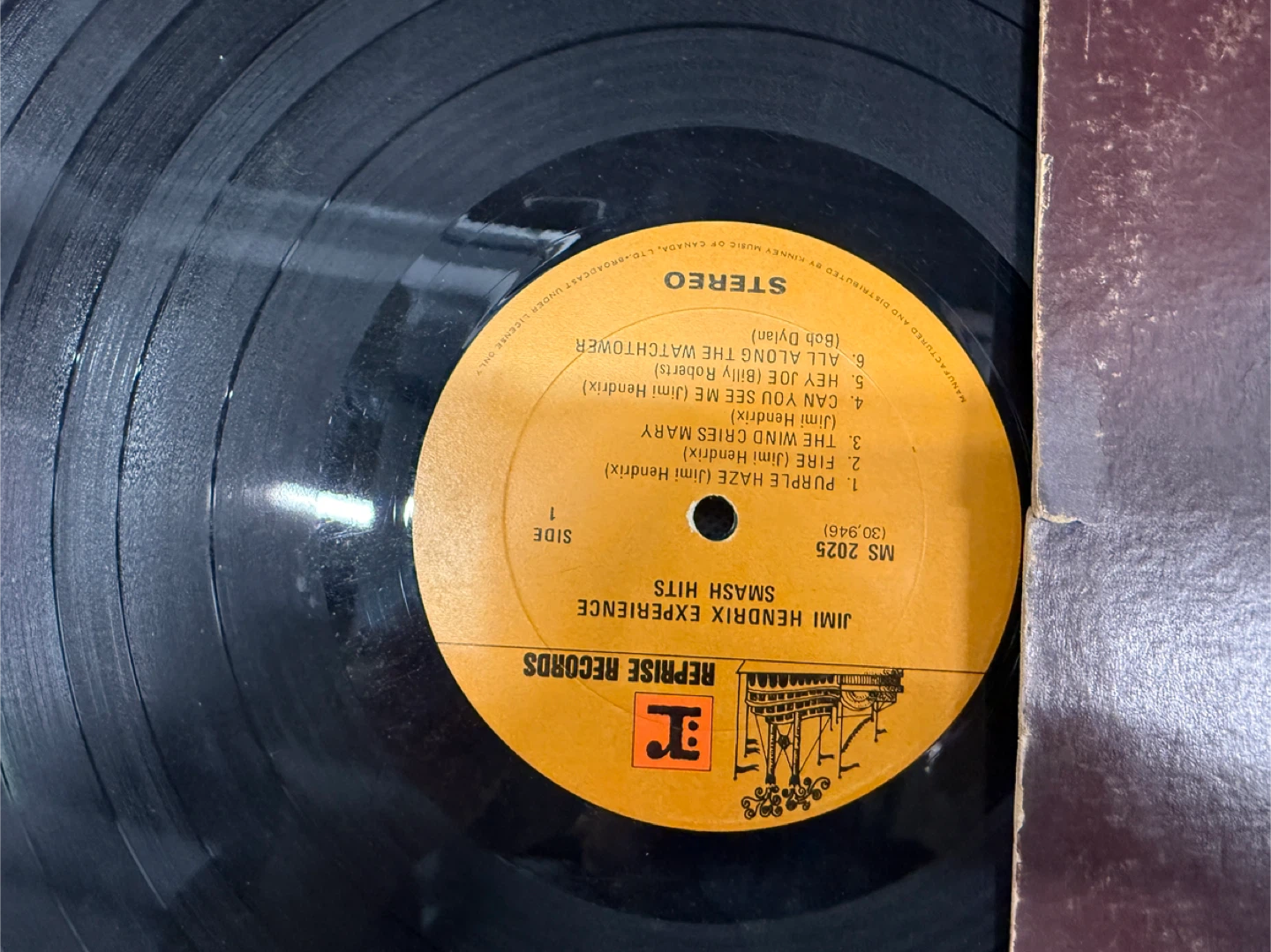 Jimi Hendrix Experience Smash Hits Vinyl LP Record