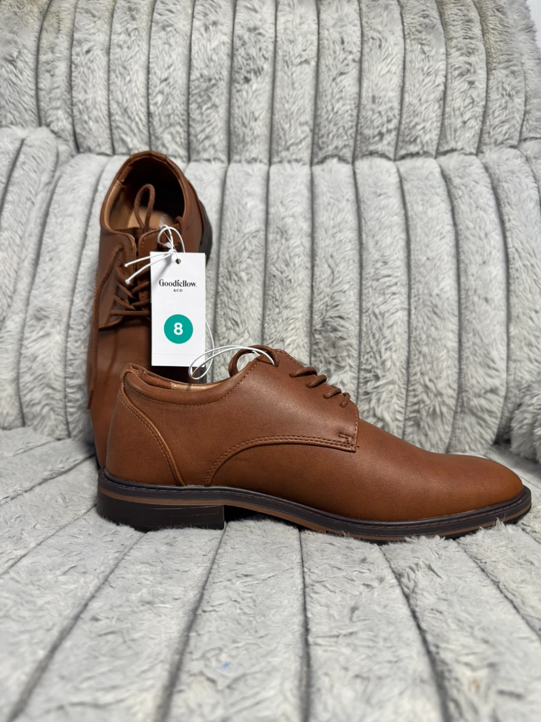 Goodfellow & Co Men's Oxford Dress Shoes - Brown, Size 8