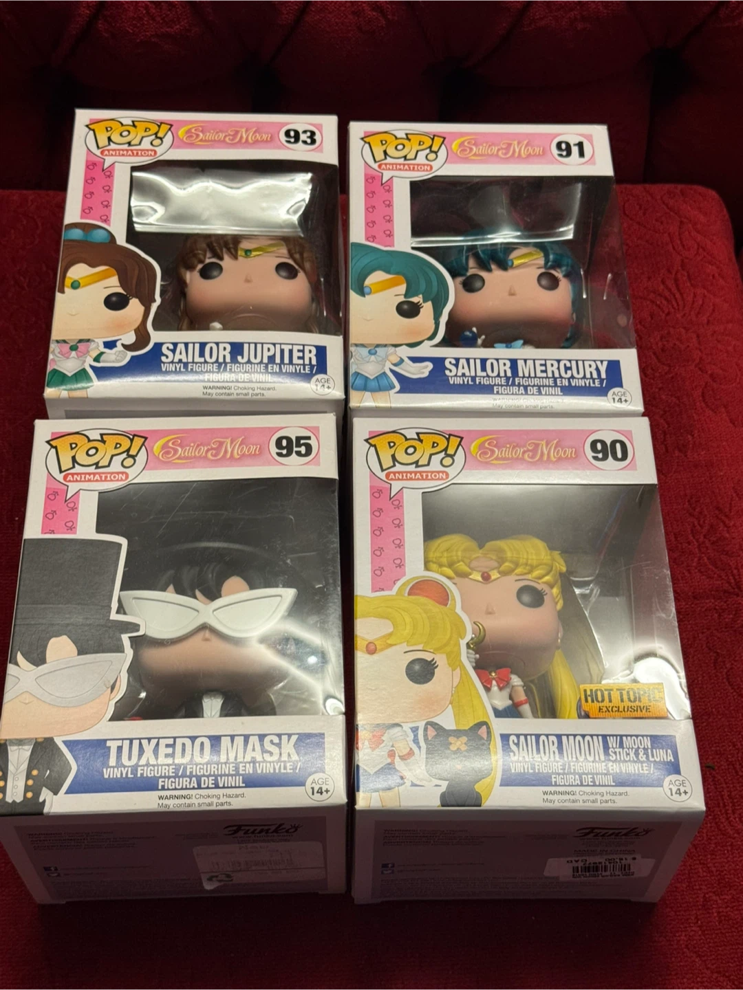 Funko Pop! Sailor Moon Vinyl Figures (Set of 4)