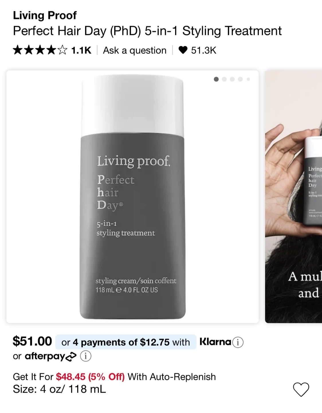 Living Proof Perfect Hair Day 5-in-1 Styling Treatment 118 mL - photo 3