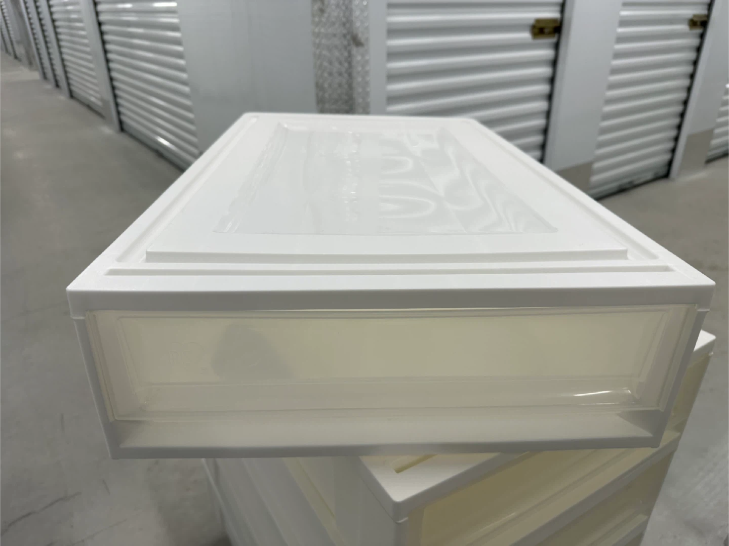 White Plastic Storage Drawer