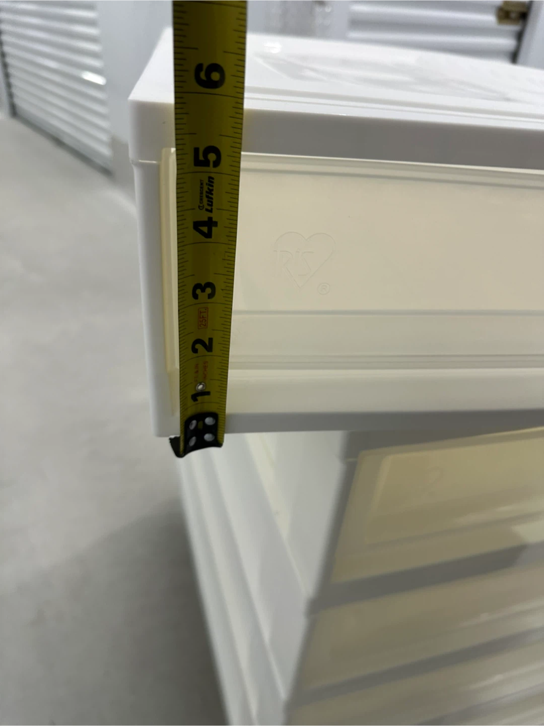 White Plastic Storage Drawer - photo 5