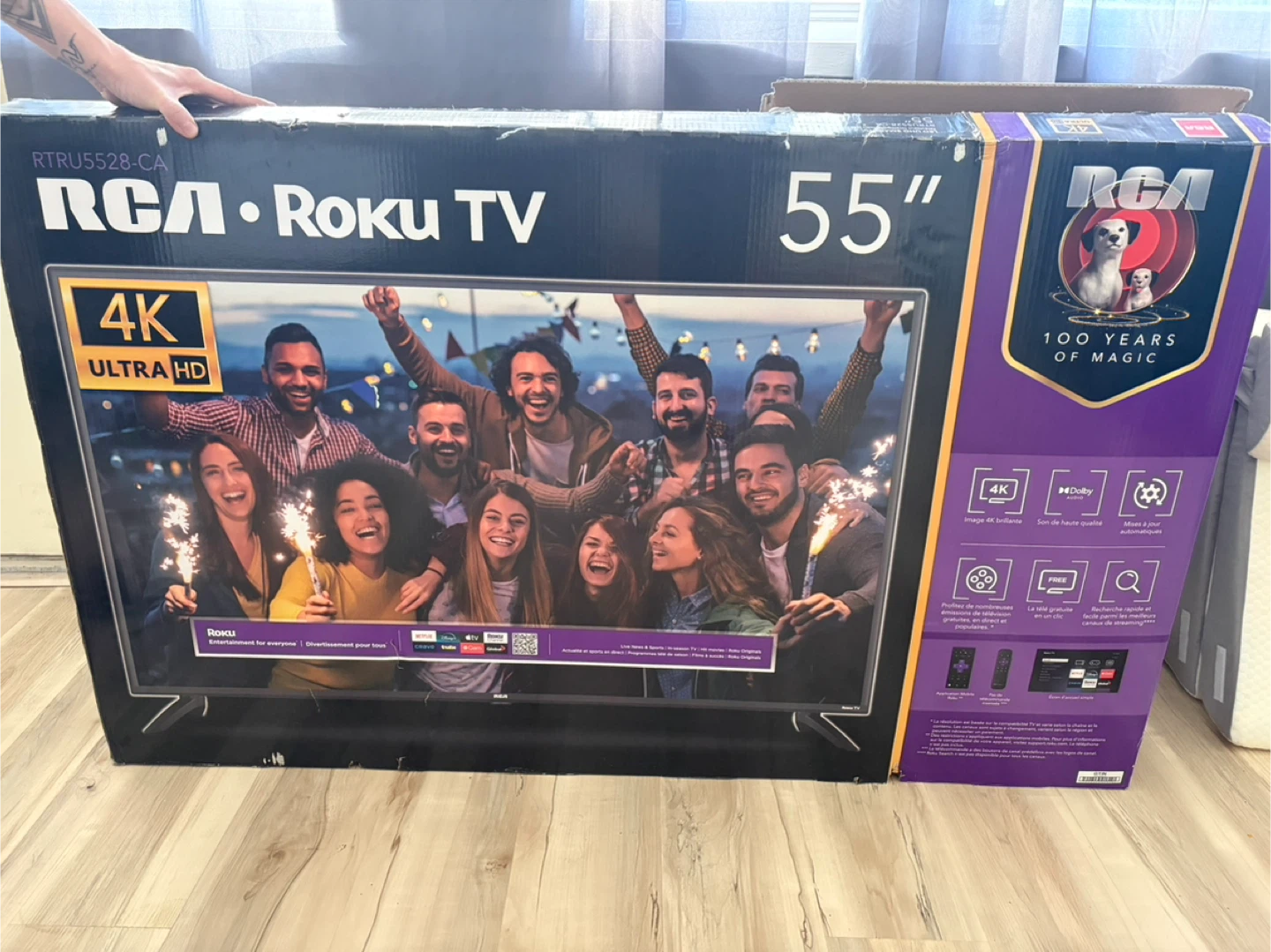 RCA 55" 4K Smart TV Roku TV