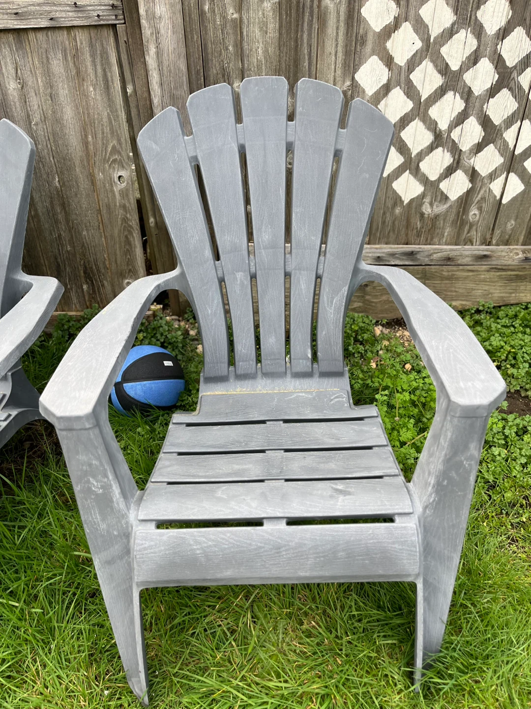 Grey Plastic Adirondack Chairs (Set of 2) - photo 2
