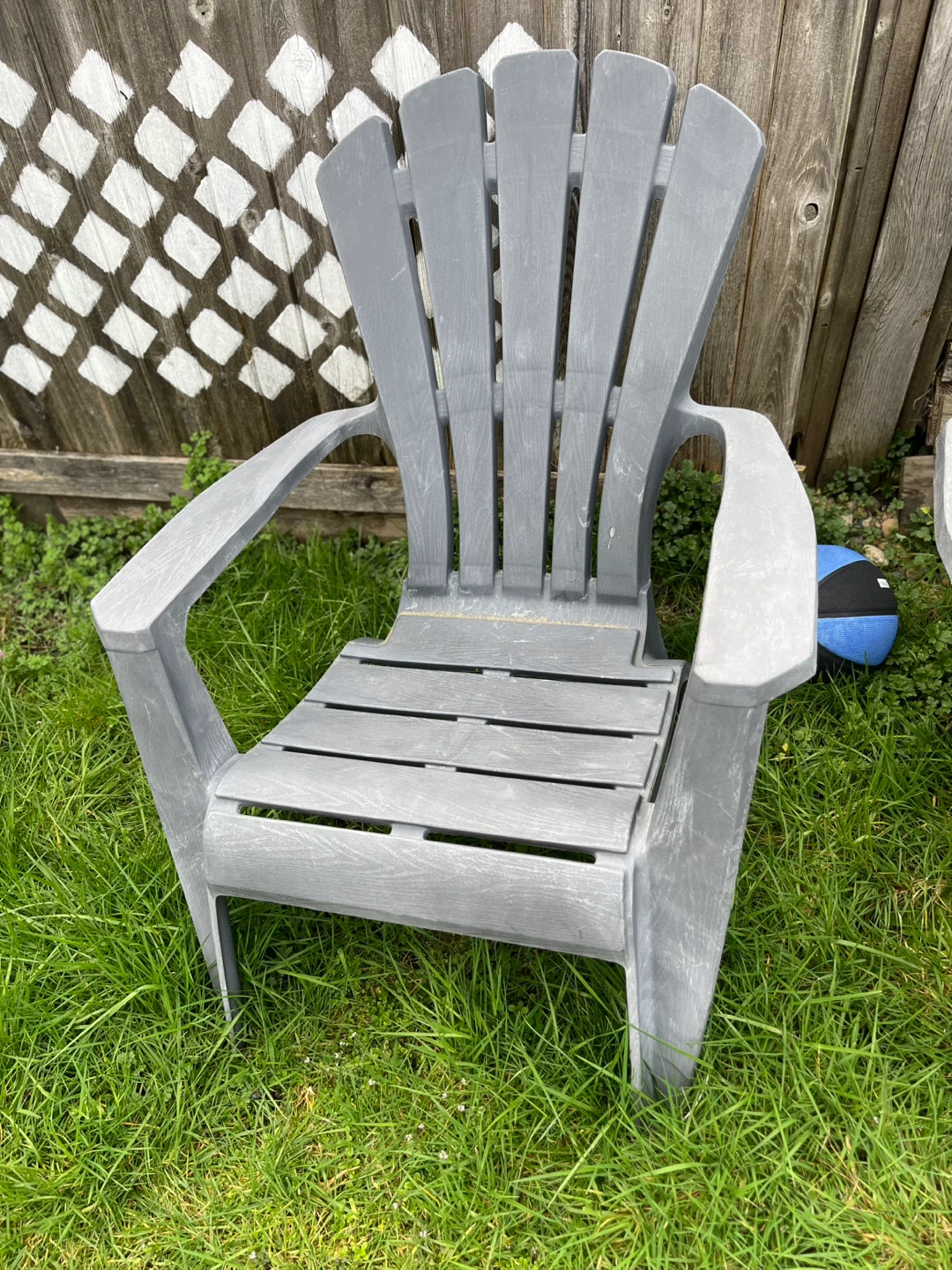 Grey Plastic Adirondack Chairs (Set of 2) - photo 3