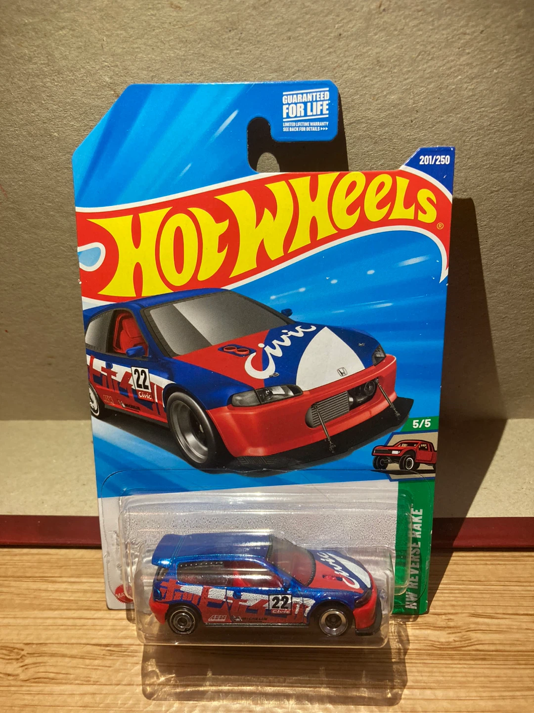 Hot Wheels / Honda Civic Custom / Red&Blue