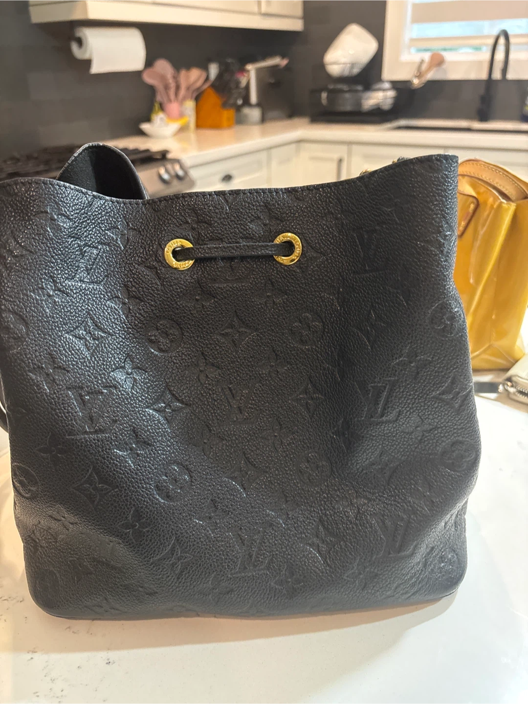 Louis Vuitton Black Monogram Bucket Bag - photo 3