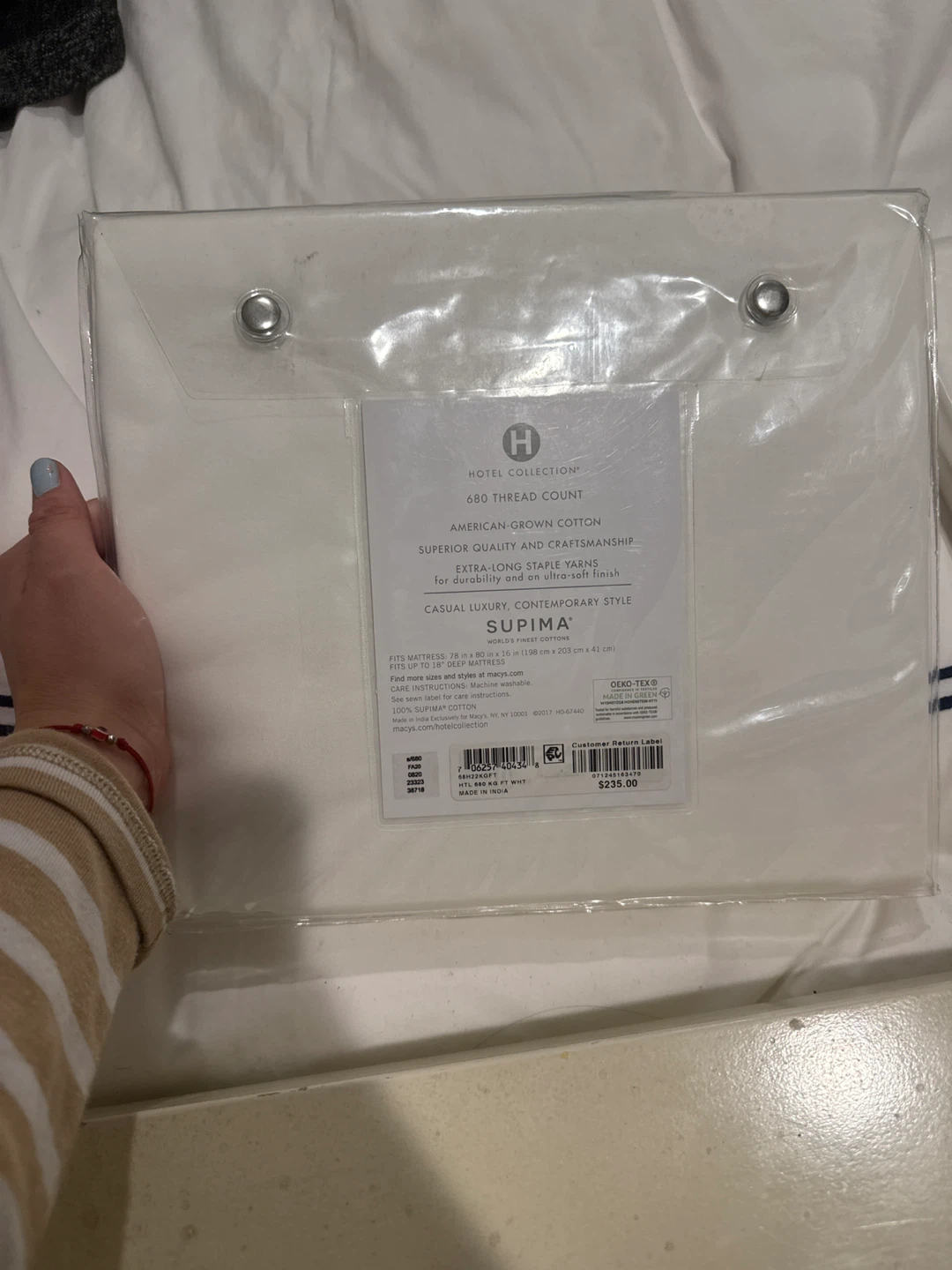 Hotel Collection King Fitted Sheet - photo 2