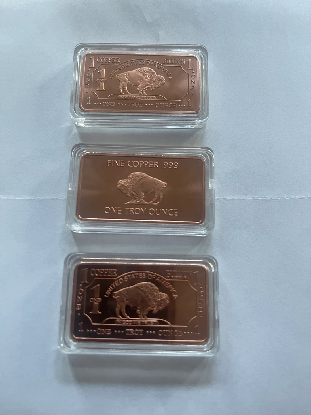 1 oz Copper Bullion Bars - Fine Copper .999