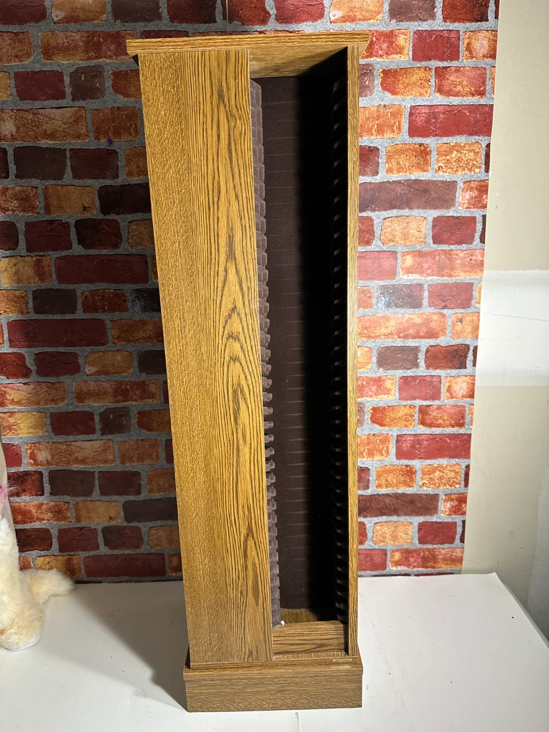 Wooden Rotating CD Tower Storage Shelf - photo 3