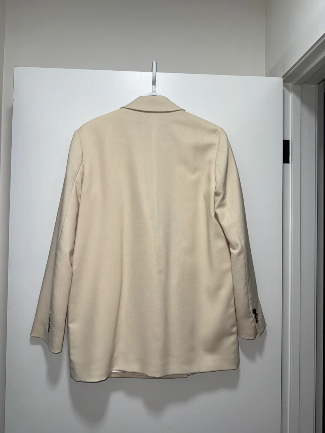 ZARA Beige Double-Breasted Blazer - photo 4