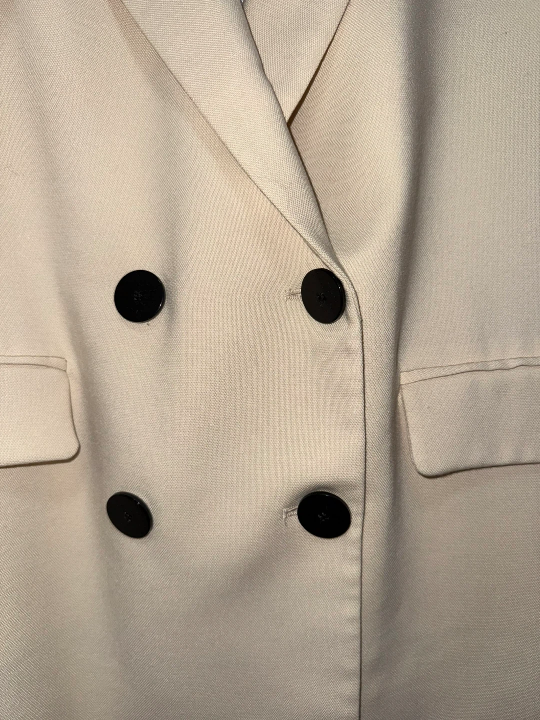 ZARA Beige Double-Breasted Blazer - photo 2