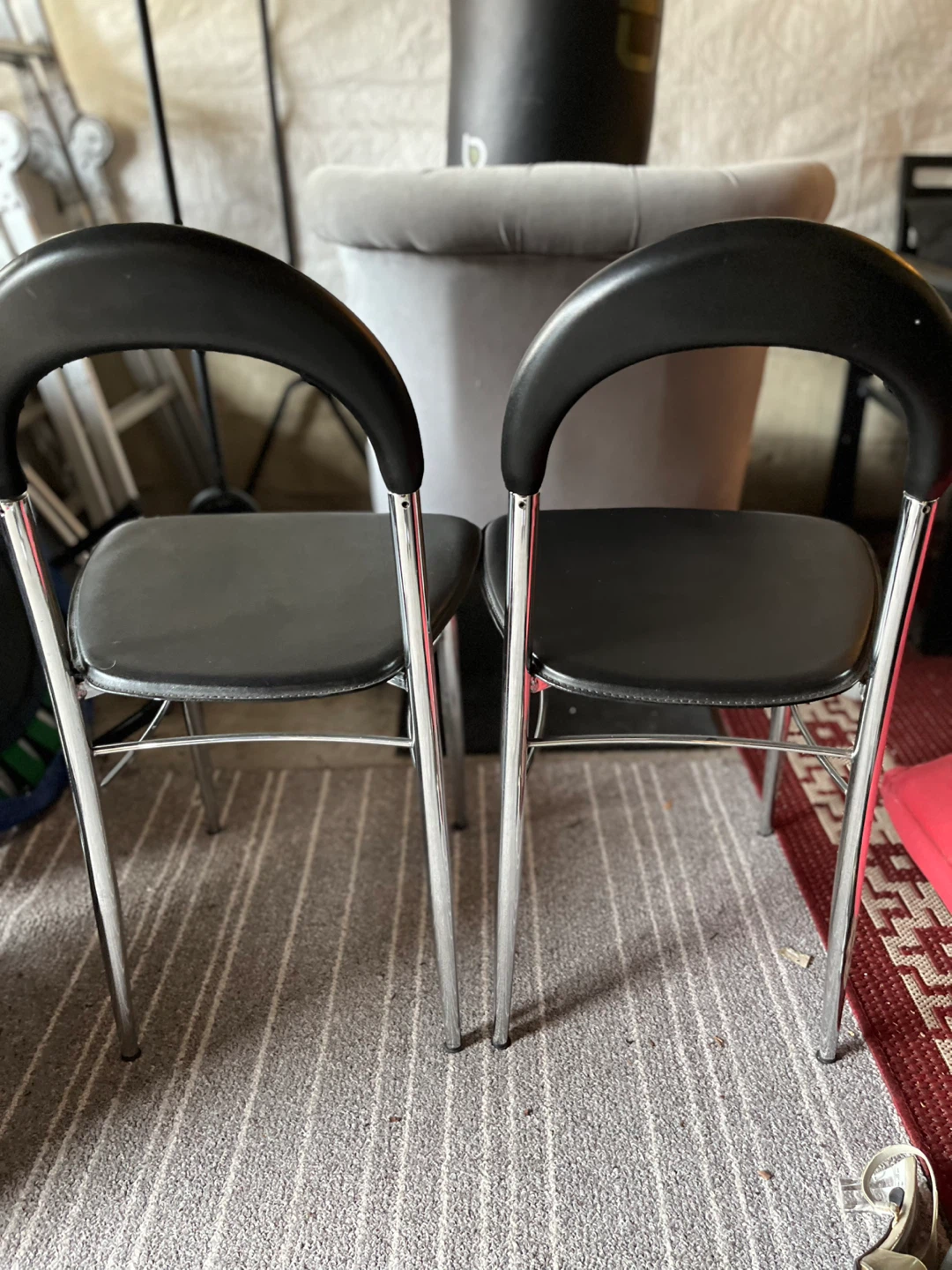 Set of 2 Black Modern Dining Chairs - photo 2
