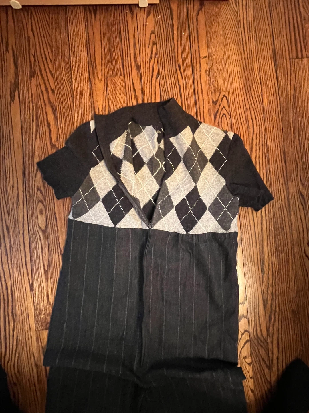 Women's Argyle and Pinstripe Jumpsuit - photo 3