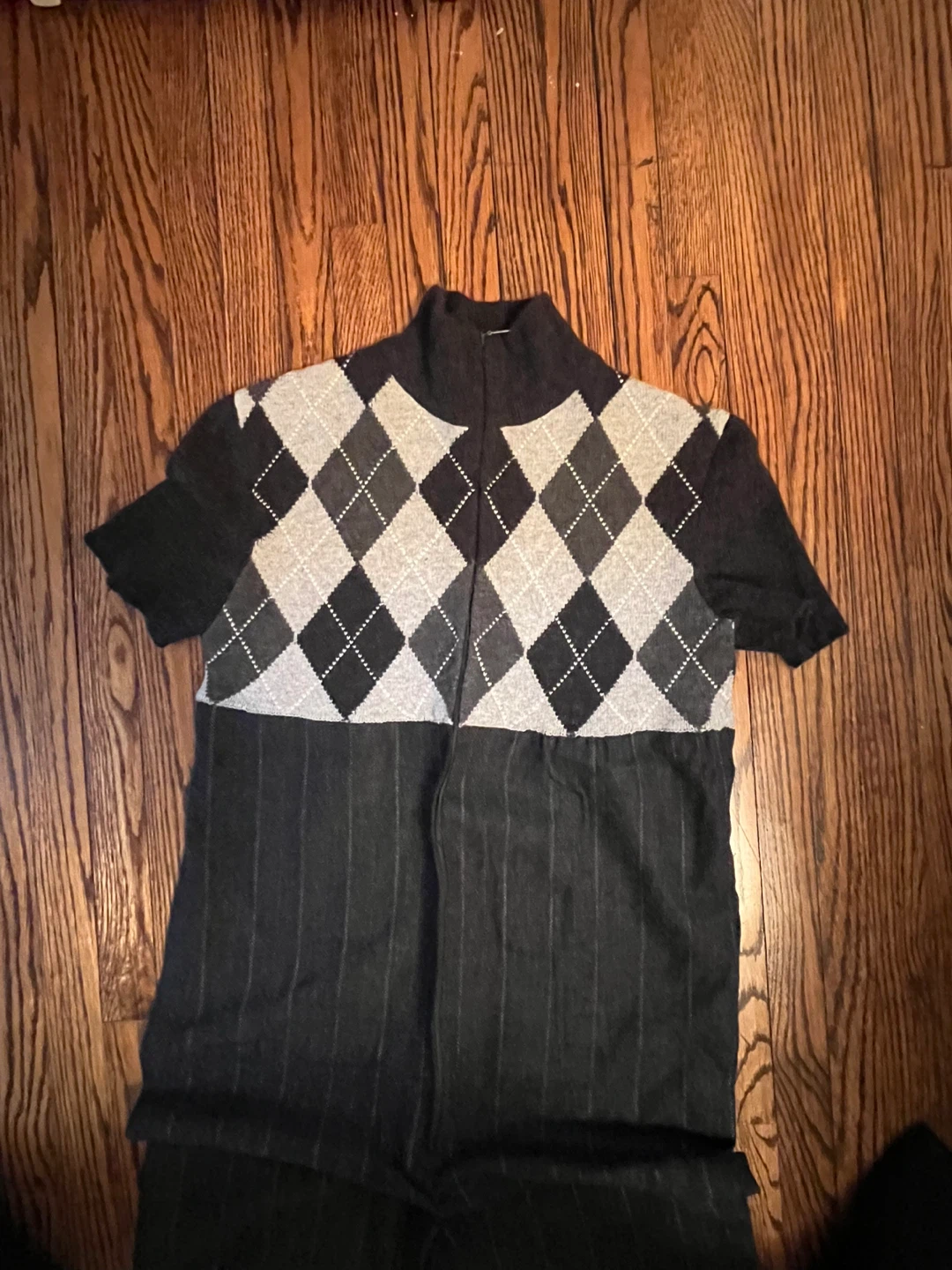 Women's Argyle and Pinstripe Jumpsuit - photo 2