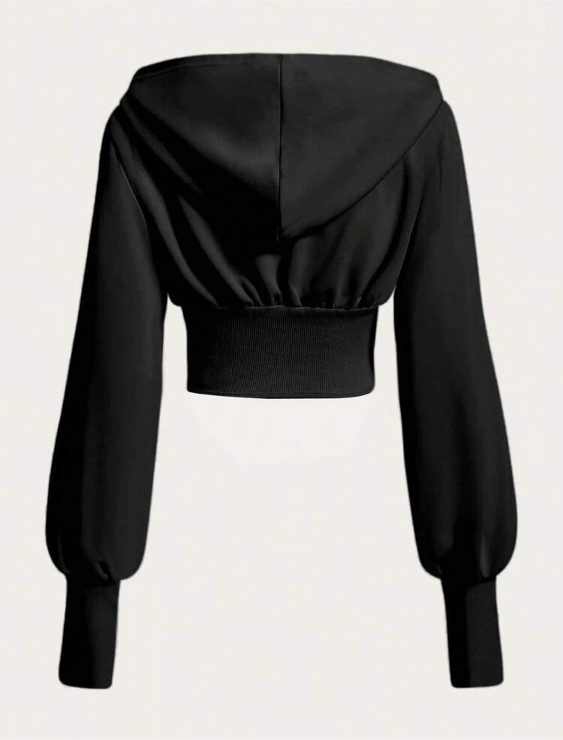 New Black 2pcs Set Corset Hoodie and Pants - photo 3