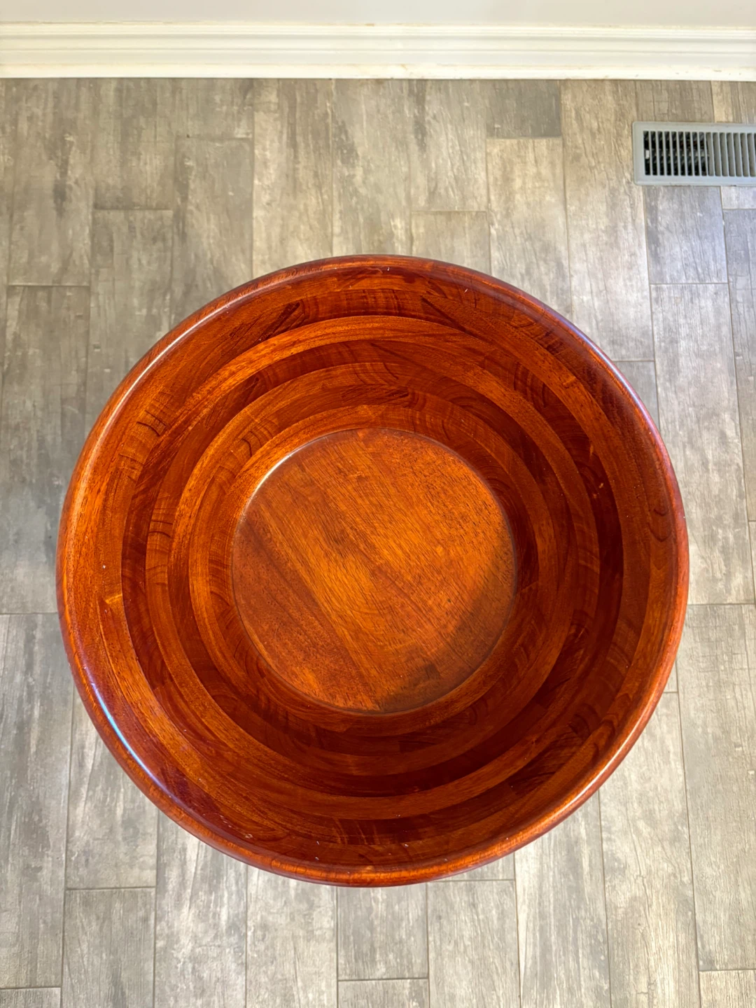 Wooden Salad Bowl on Stand - photo 3