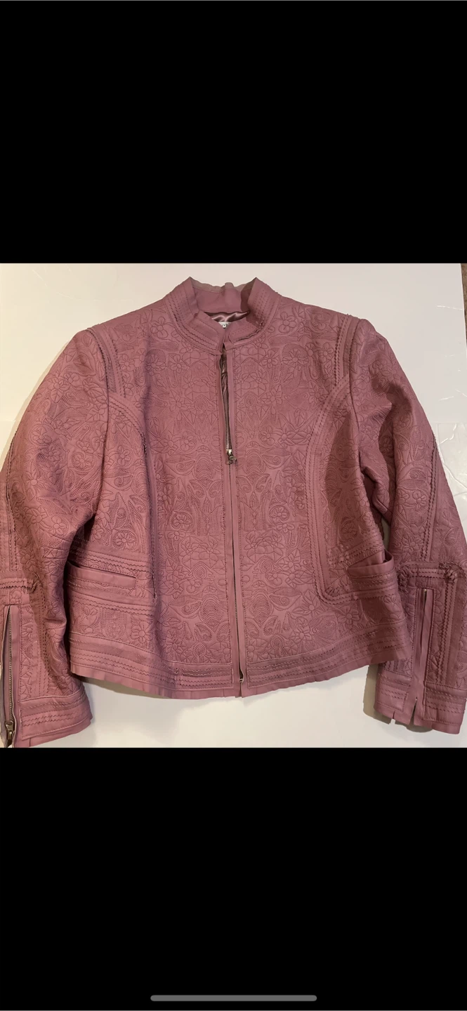 Bianca Nygard Women's Embossed Floral Jacket - Size M