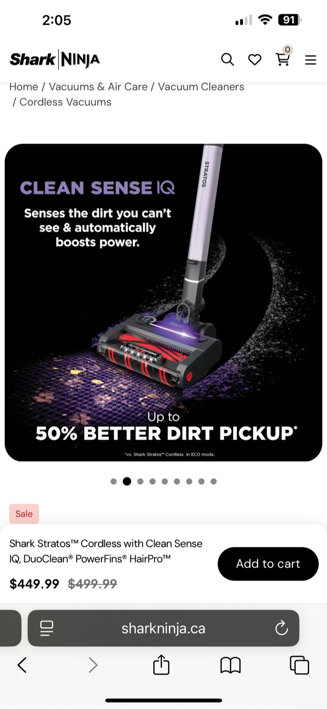Brand New in Box Shark Stratos Cordless Vacuum