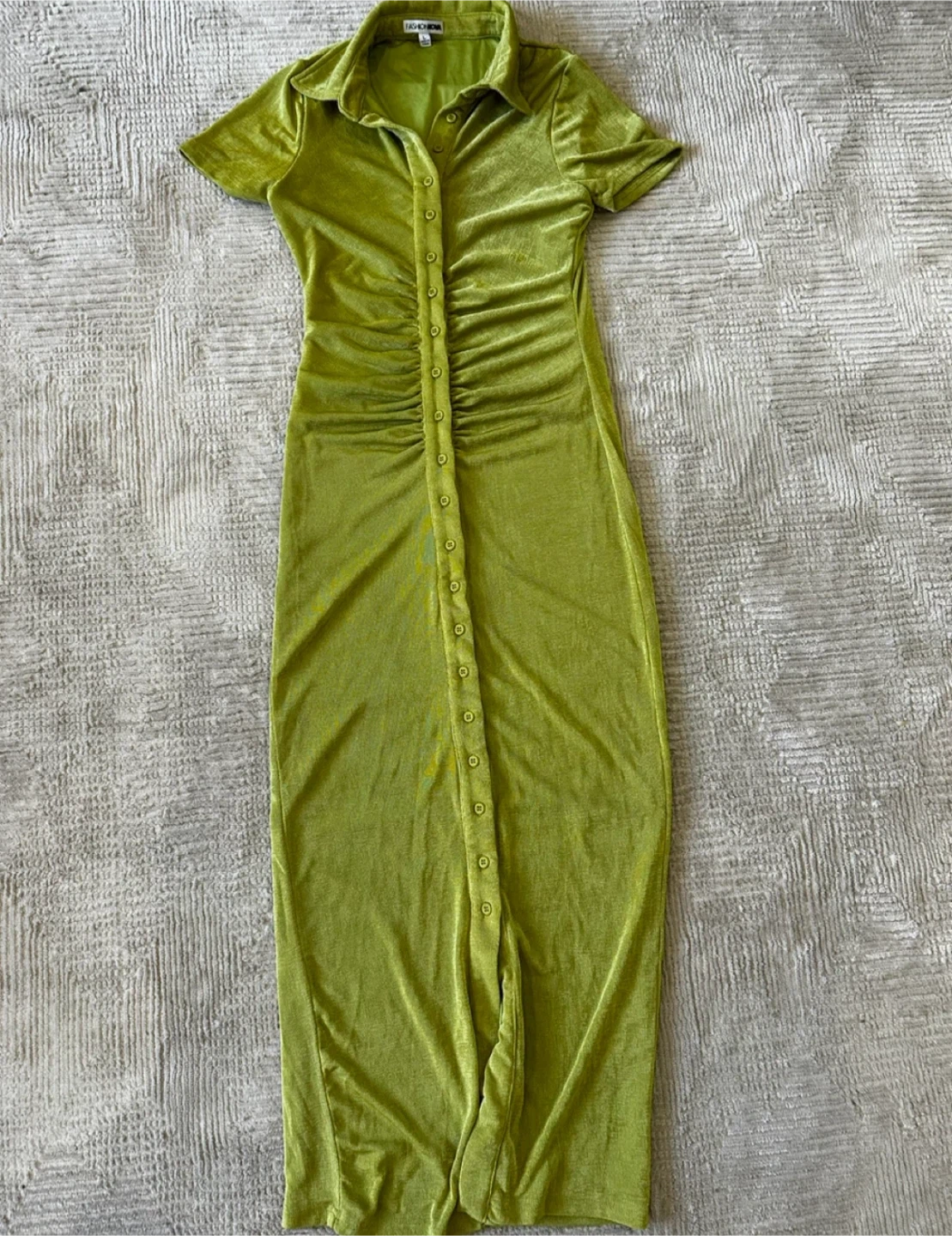 Fashion Nova Button-Up Dress
