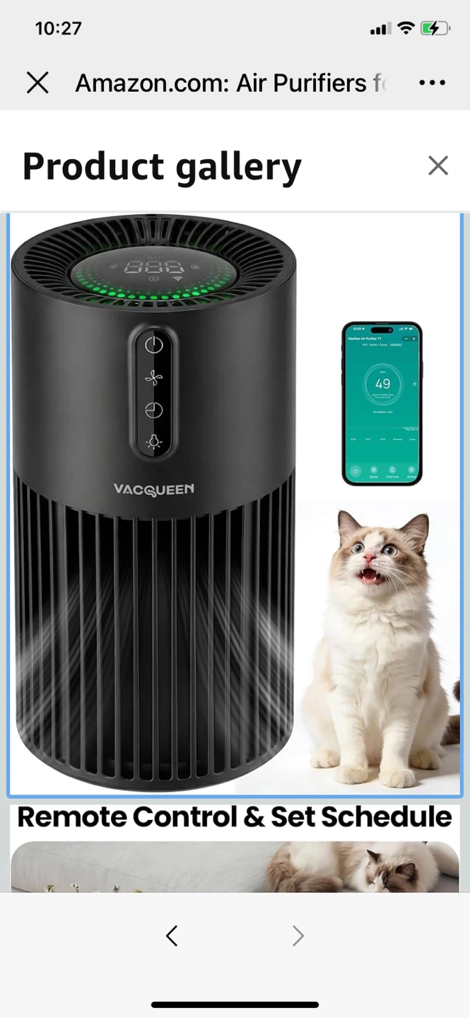 Powerful VACCCQUEEN 1800ft” Air Purifier with 3-Stage Filtration - photo 2