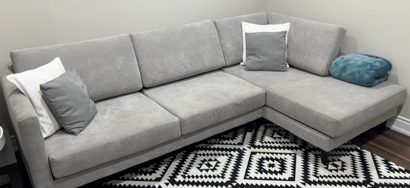 Sectional Sofa - Light Grey