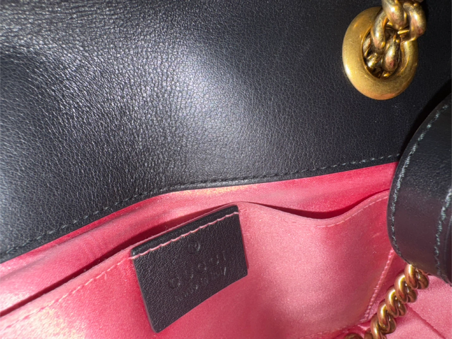 Black Velvet Gucci Marmont Bag - photo 4