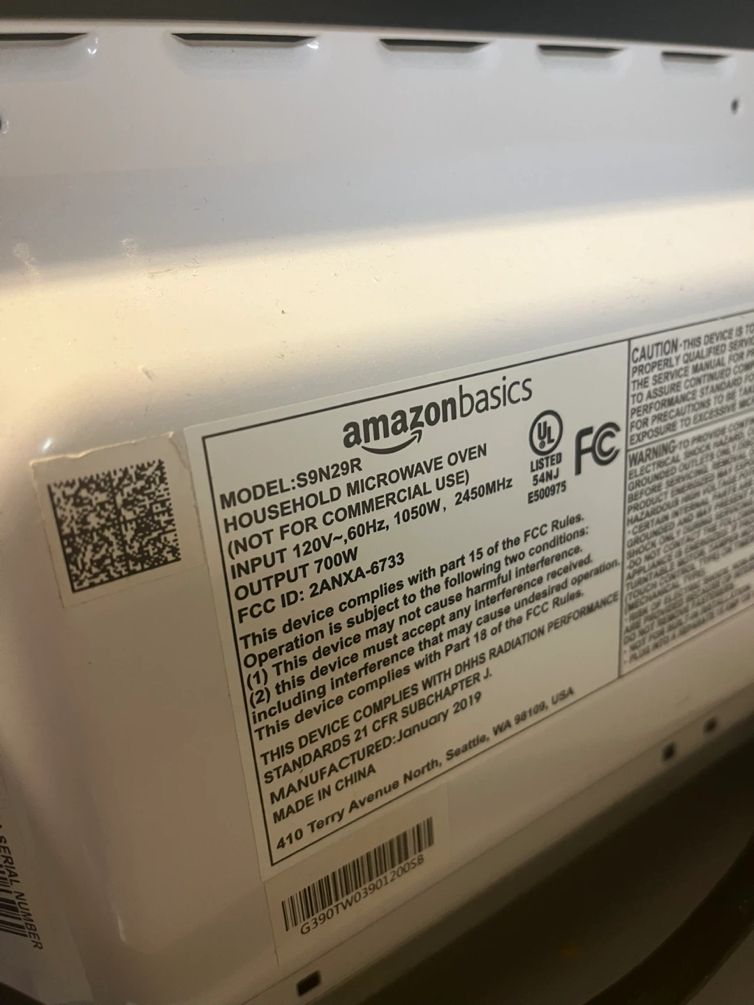 Amazon Basics Microwave - 0.7 cu ft, 700W - photo 5